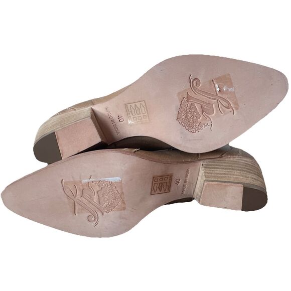 New Free People Frontier Chelsea Ankle Boot Bootie Distressed Tan Size EU 40 US - Picture 5 of 5